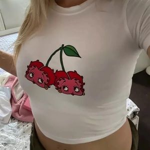 Size Small Betty Boop Cropped Tee